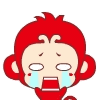 哇哇大哭的红猴子