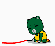 玩绳子的哎呦熊