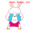 流泪的兔兔，痛哭的眼泪掉下来